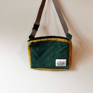 Never Ending Weekend Quilted Waxed Canvas Green and Mustard